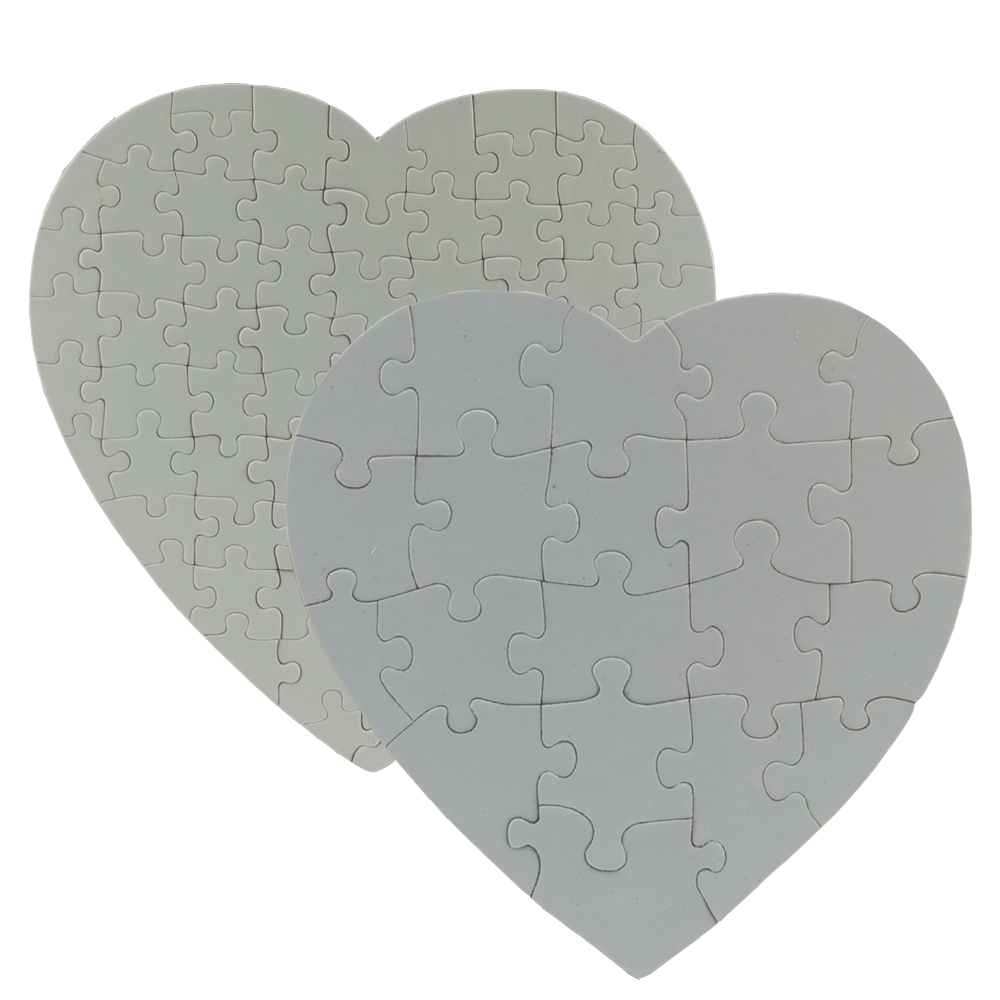 Heart Jigsaw Puzzle (10 Pack) - 7.5" x 7.5