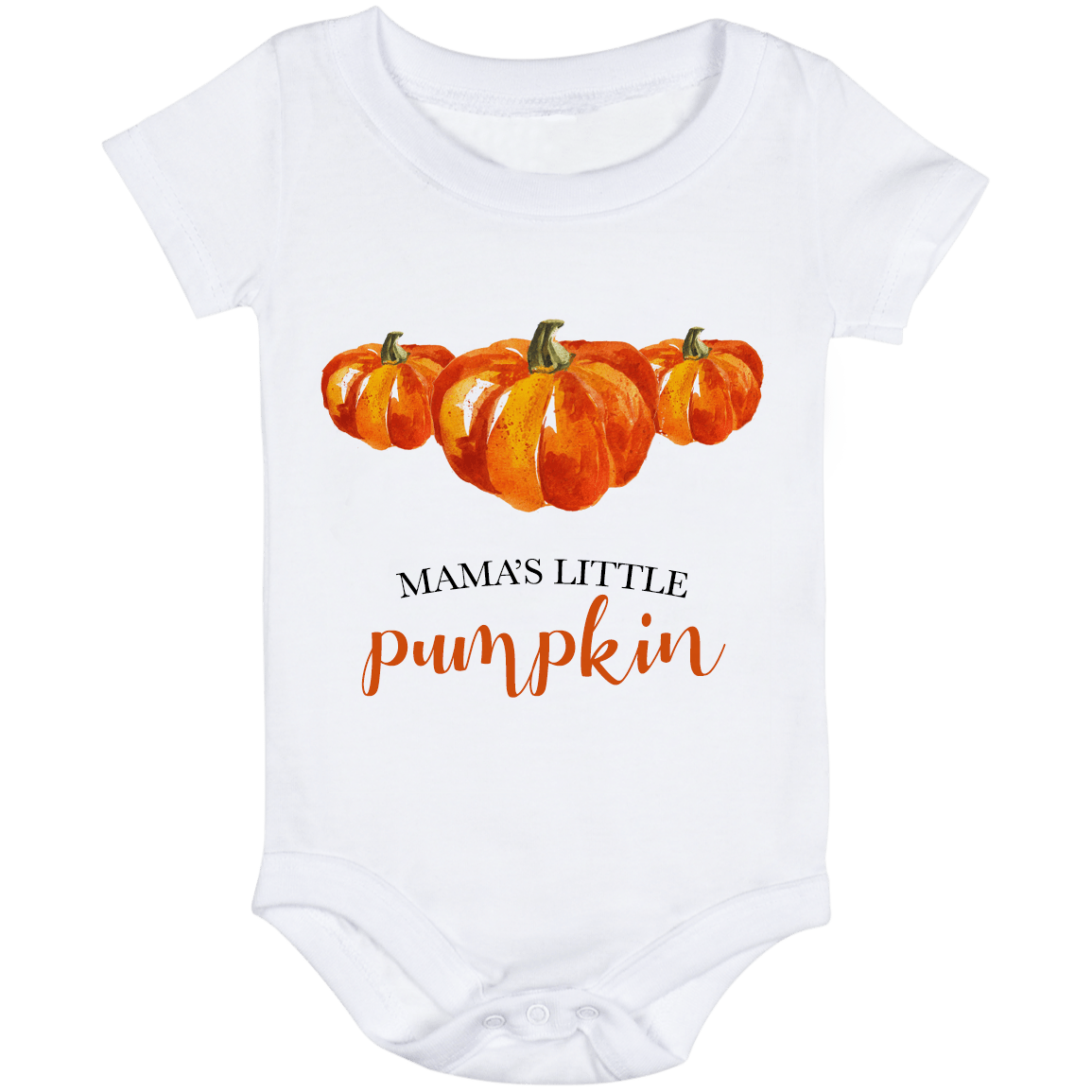 onesie personized with pumpkins