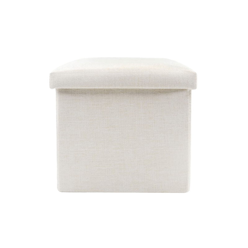 Blank linen storage cube front