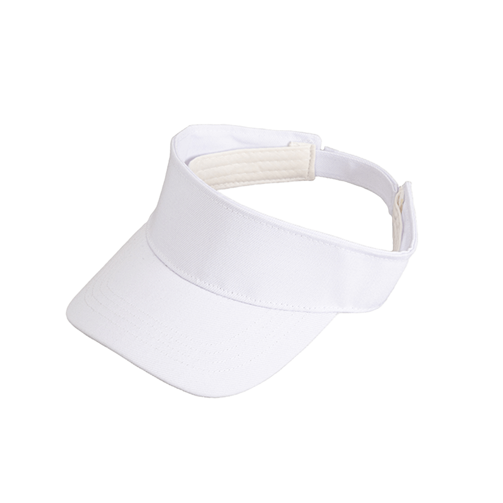 Blank white visor