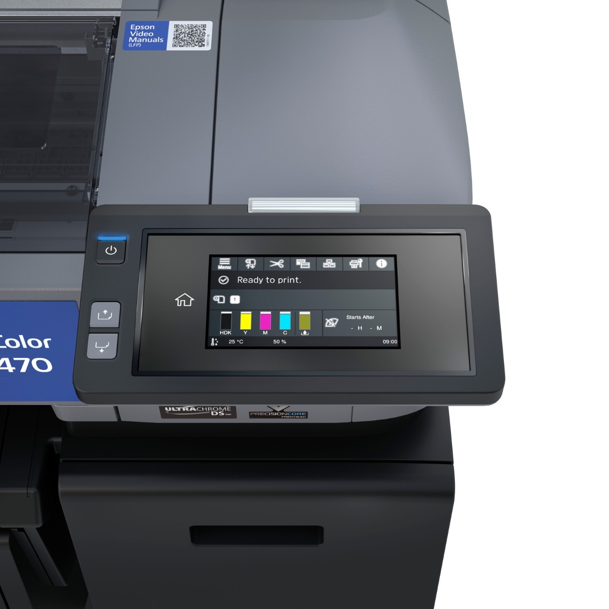 Epson SureColor F6470 Sublimation Printer Screen
