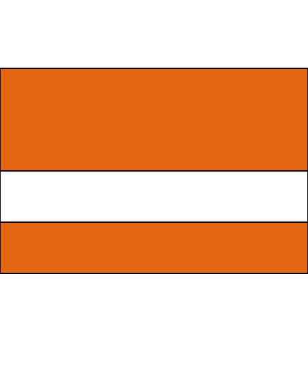 spectrum orange/white color swatch