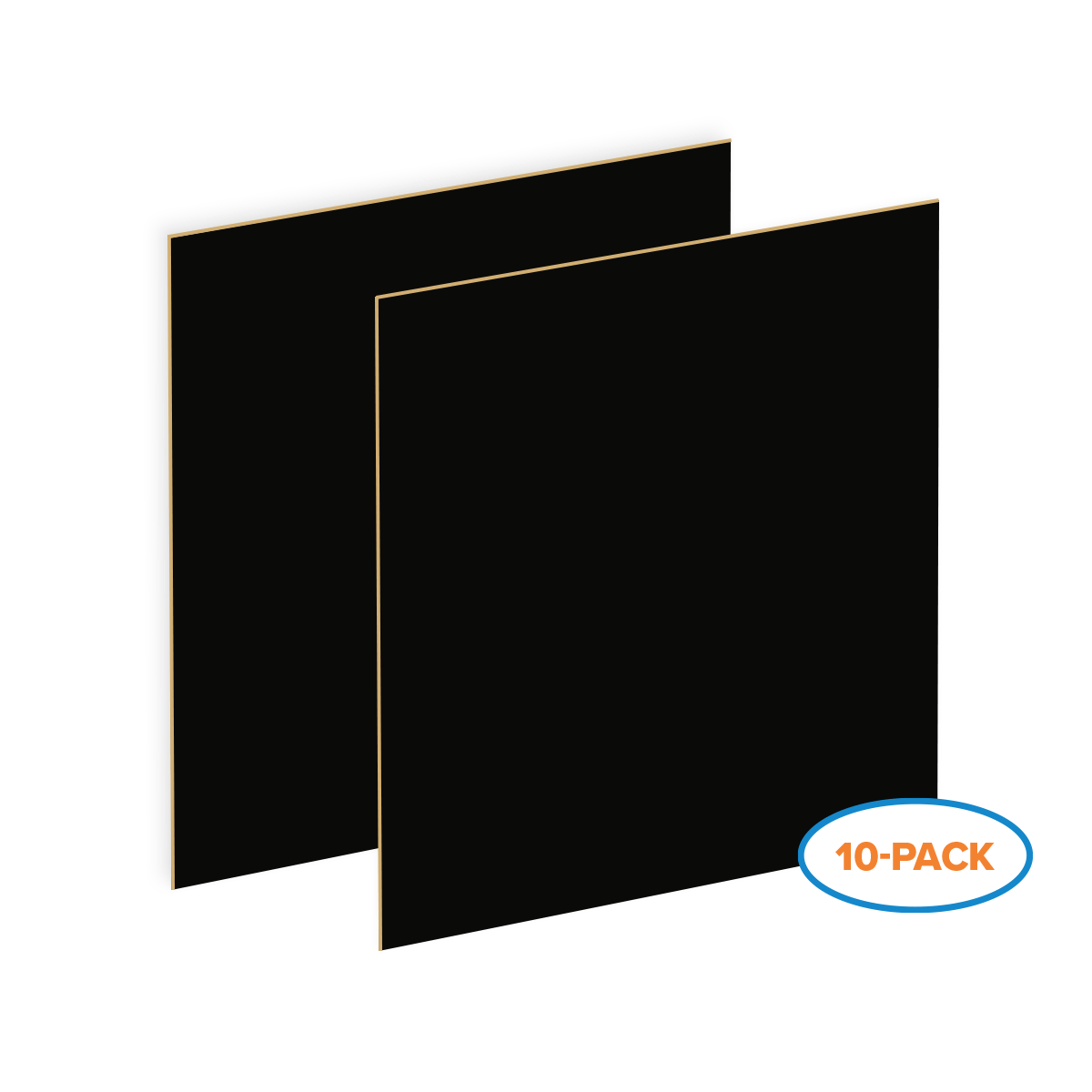 Matte Black/Brass TrophyFlex .015" Flexible Engraving Plastic (12" x 24")