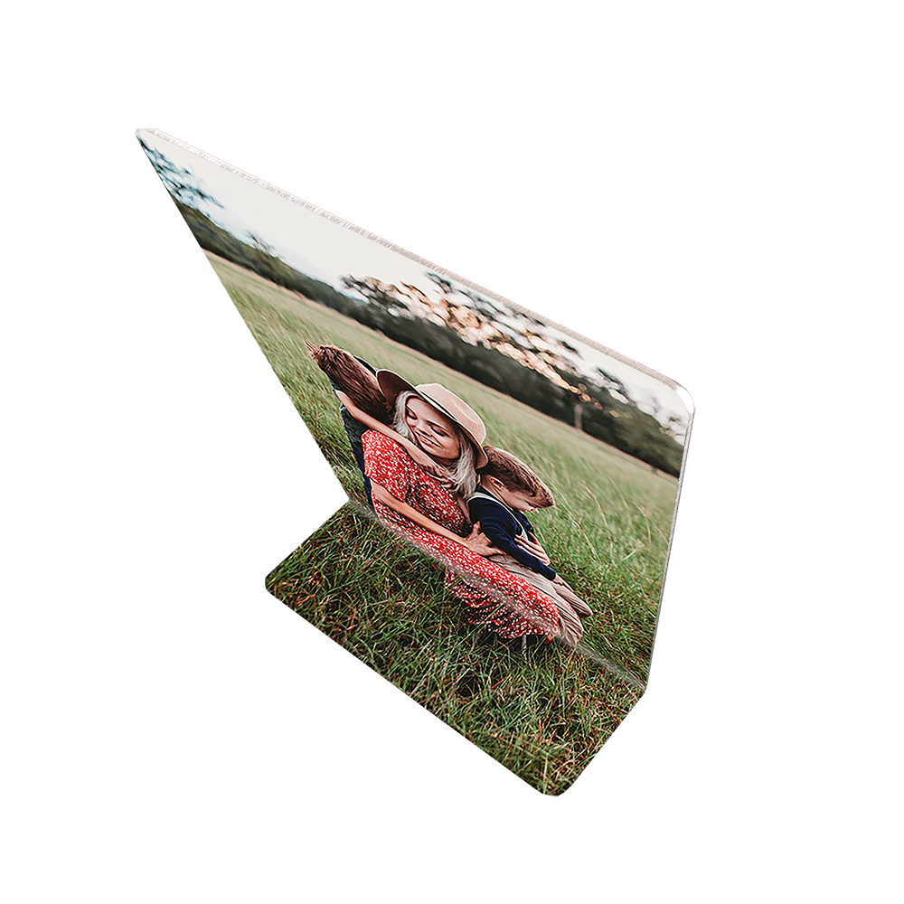 Top view of aluminum easel frame
