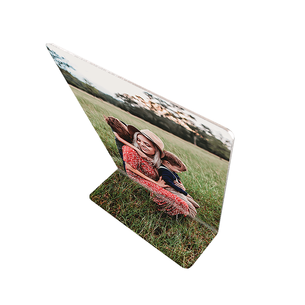 Top view of aluminum easel frame