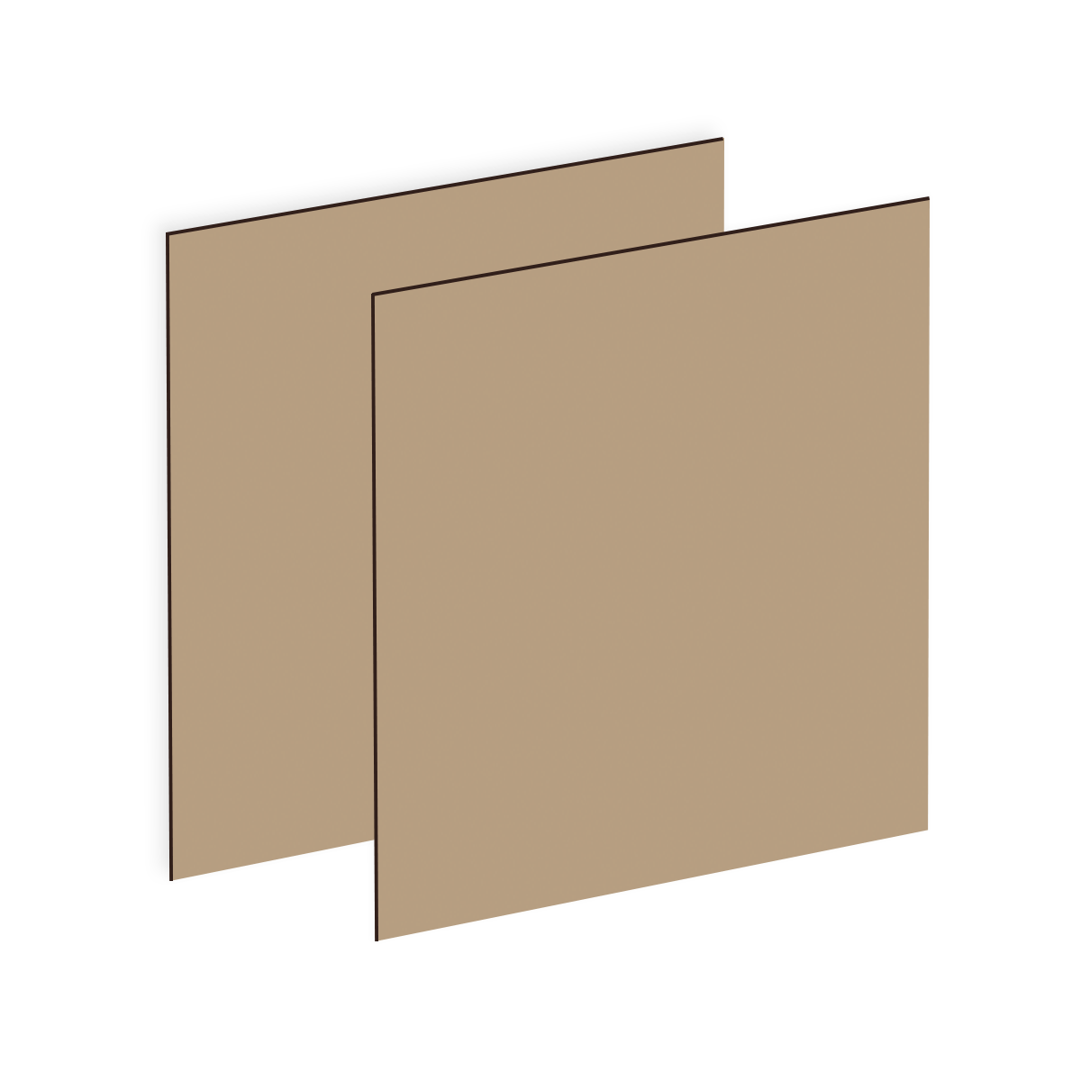 Beige/Dark Brown Rowmark Ultra-Mattes Front Engraving Plastic