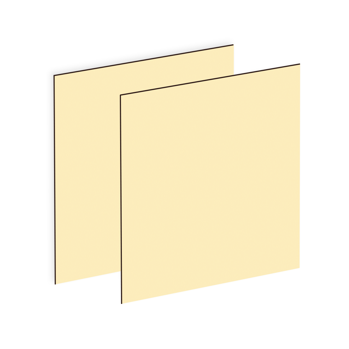 Ivory/Dark Brown standing swatch
