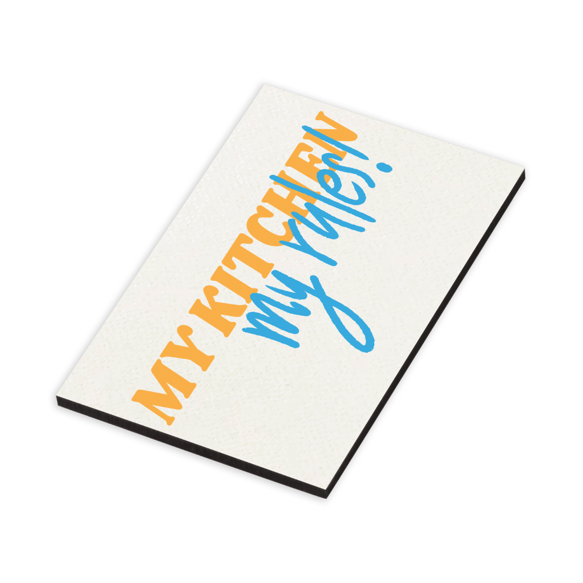 Personalized magnet that says My Kitchen My Rules