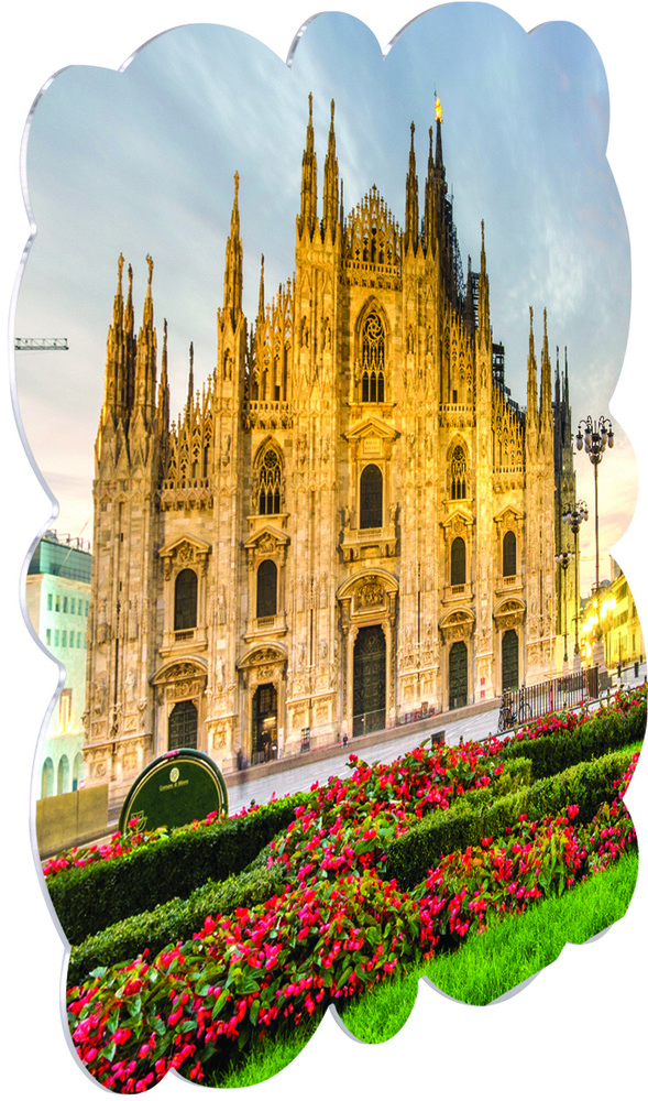Unisub ChromaLuxe Gloss White 8" x 8" Milan Aluminum Photo Panel