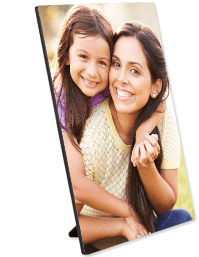 Photo panel with mother and daughter image sublimated