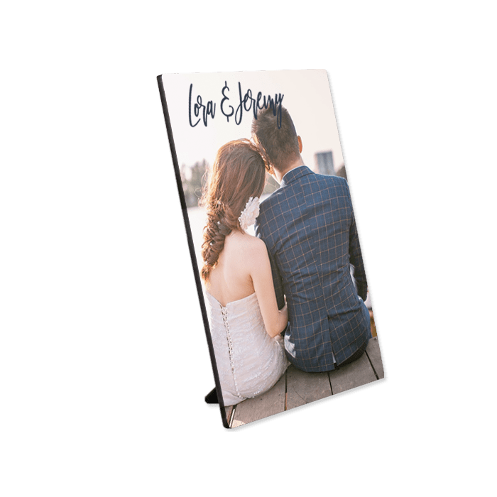 Photo panel with wedding image sublimated