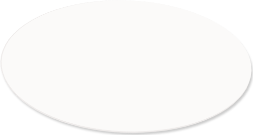 Unisub White Oval Plastic (FRP) Name Badge - 1.5" x 3"