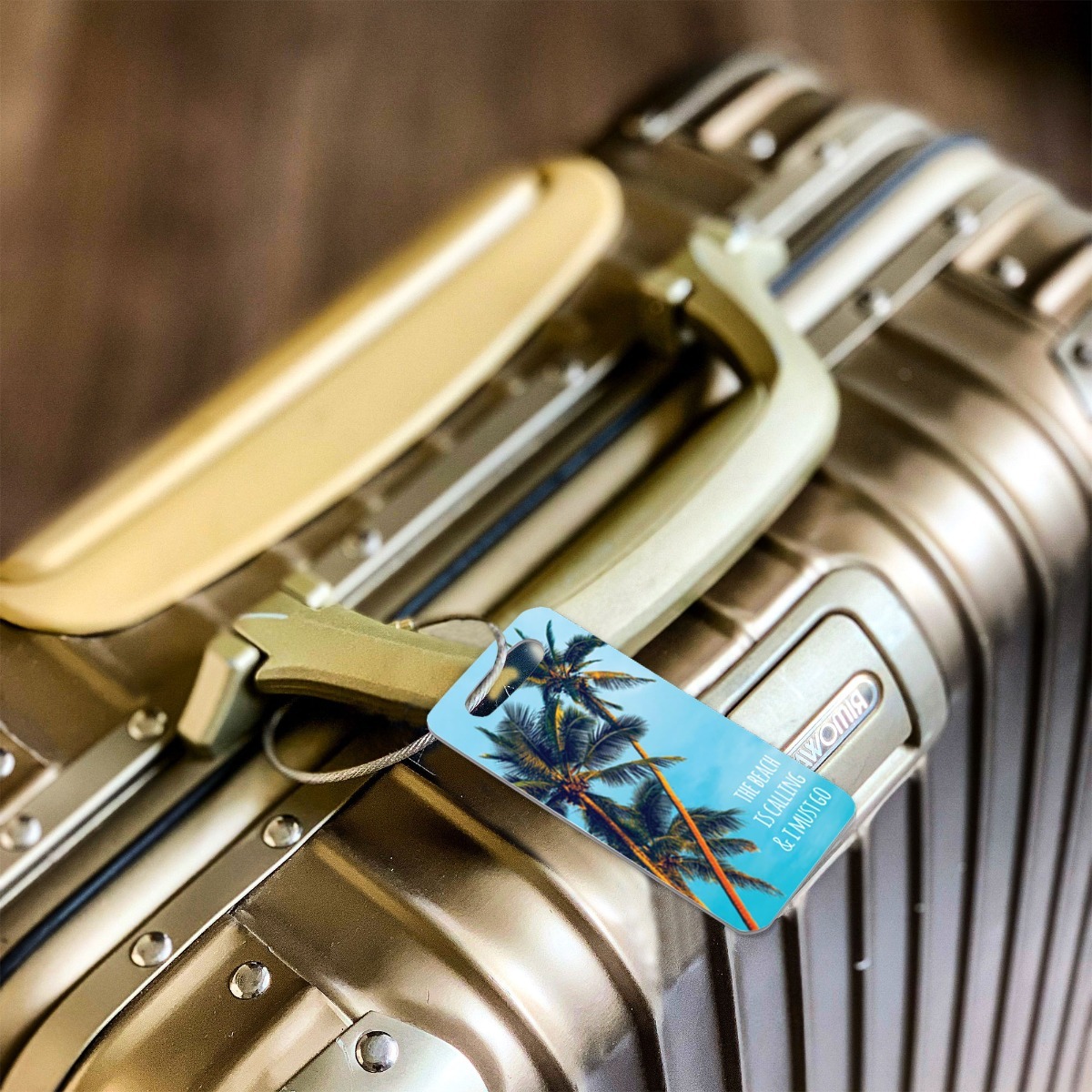 Palm Tree Bag Tag