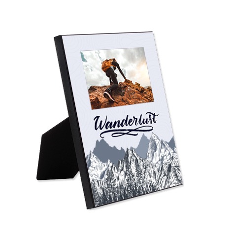 Personalized hiking picture frame