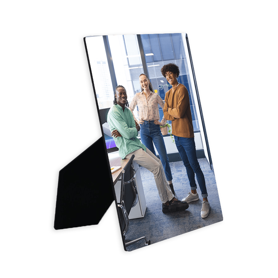 ChromaLuxe Flat Top Hardboard Photo Panel with Easel | JPPlus