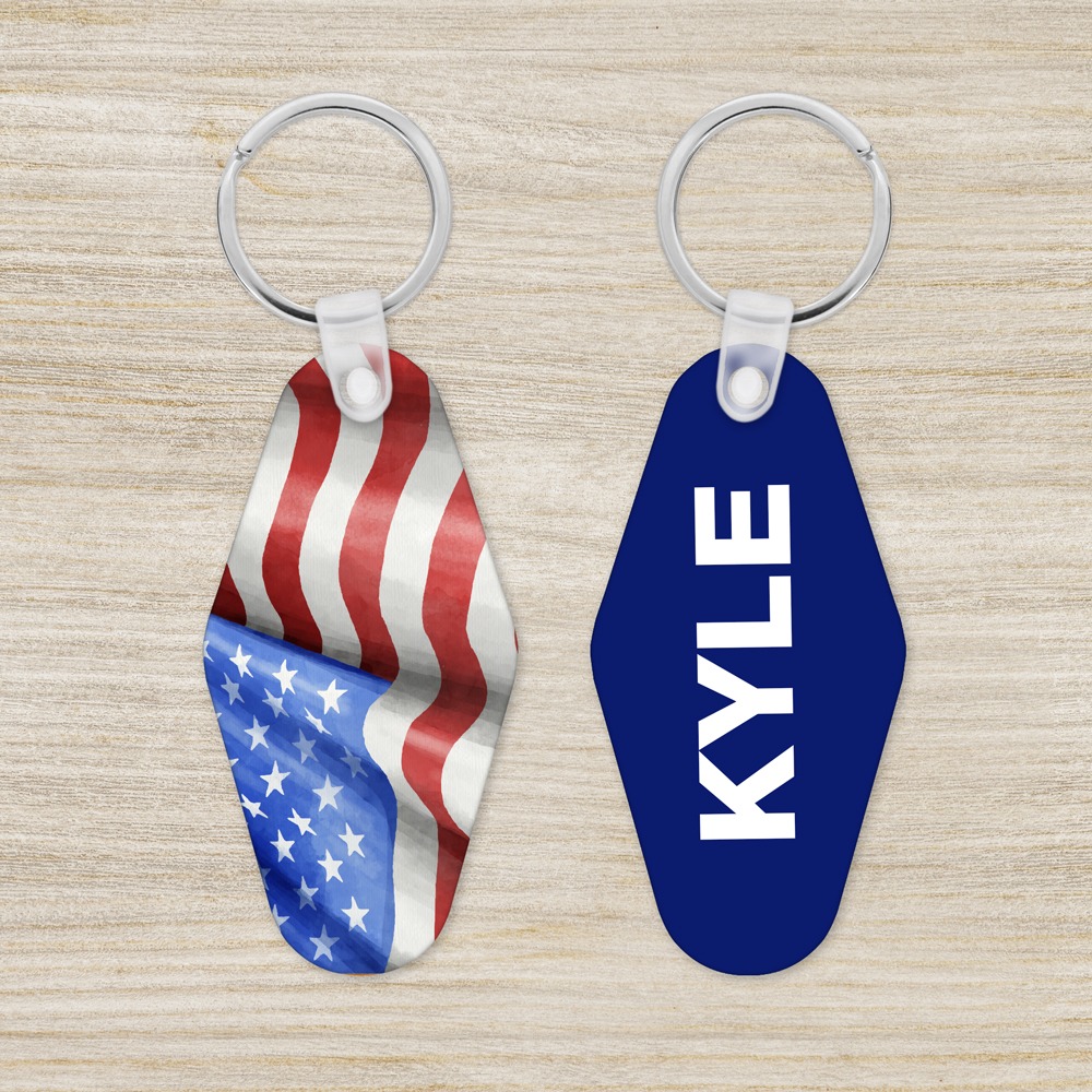 Two personalized keychains
