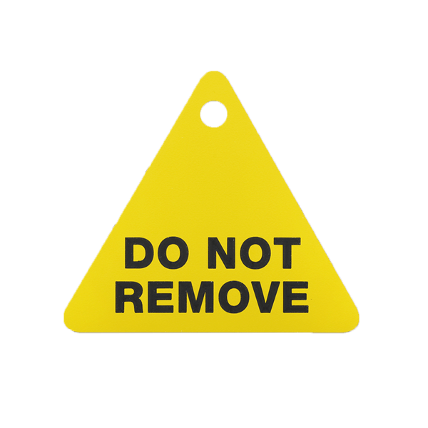 Do not remove warning tag