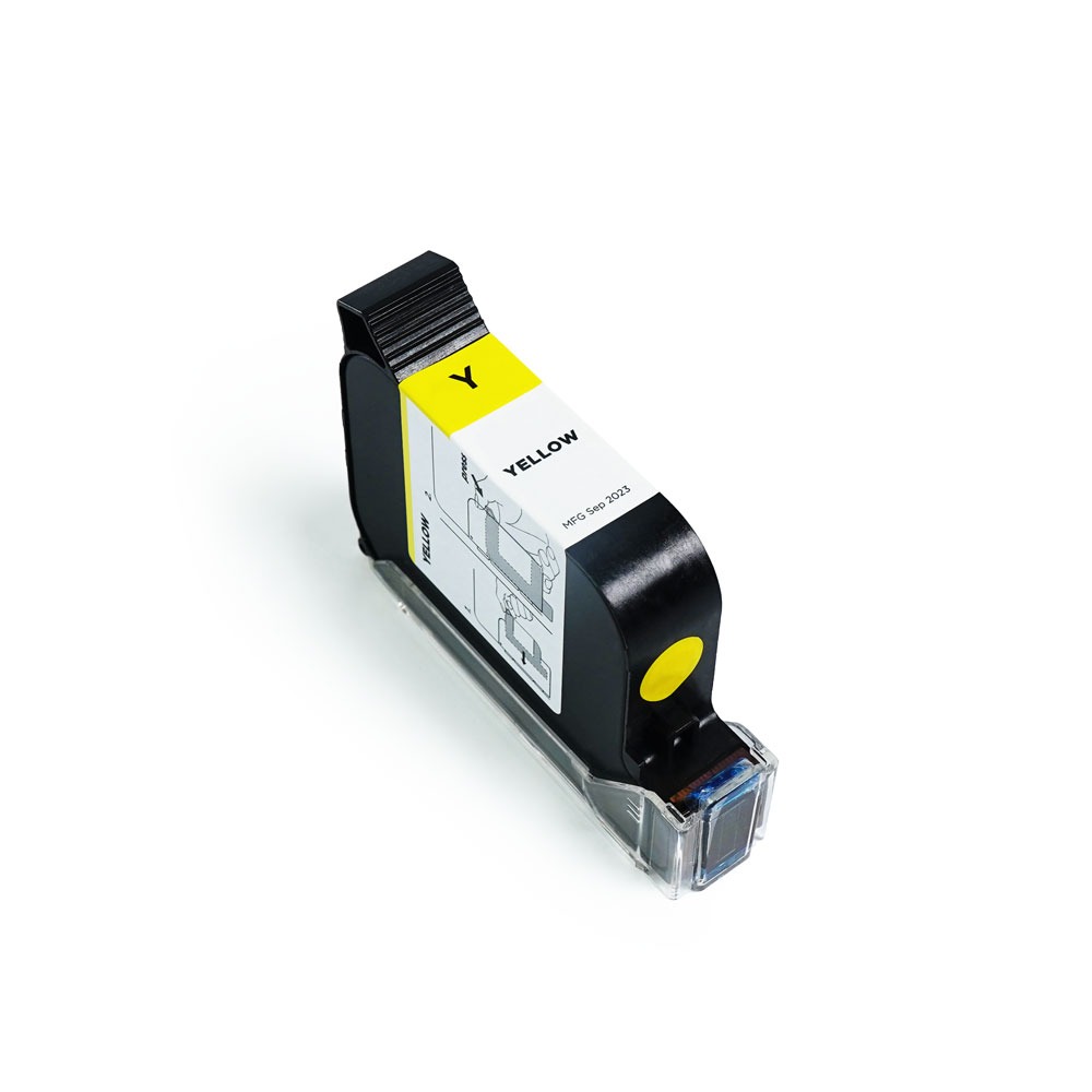 Yellow ink cartridge angle