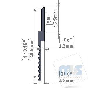 MBS Aluminum 1-1/2" Z-Clip (Light to Medium Duty)