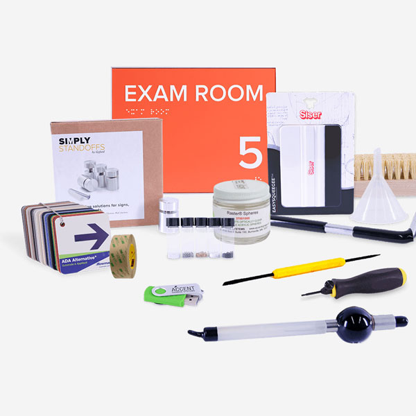 20% off new and improved Accent Signage sign-making kits through December 31st
