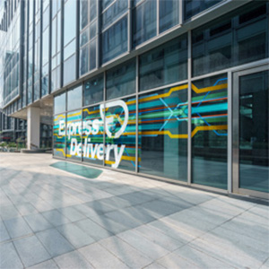 Express delivery on window Express delivery on window