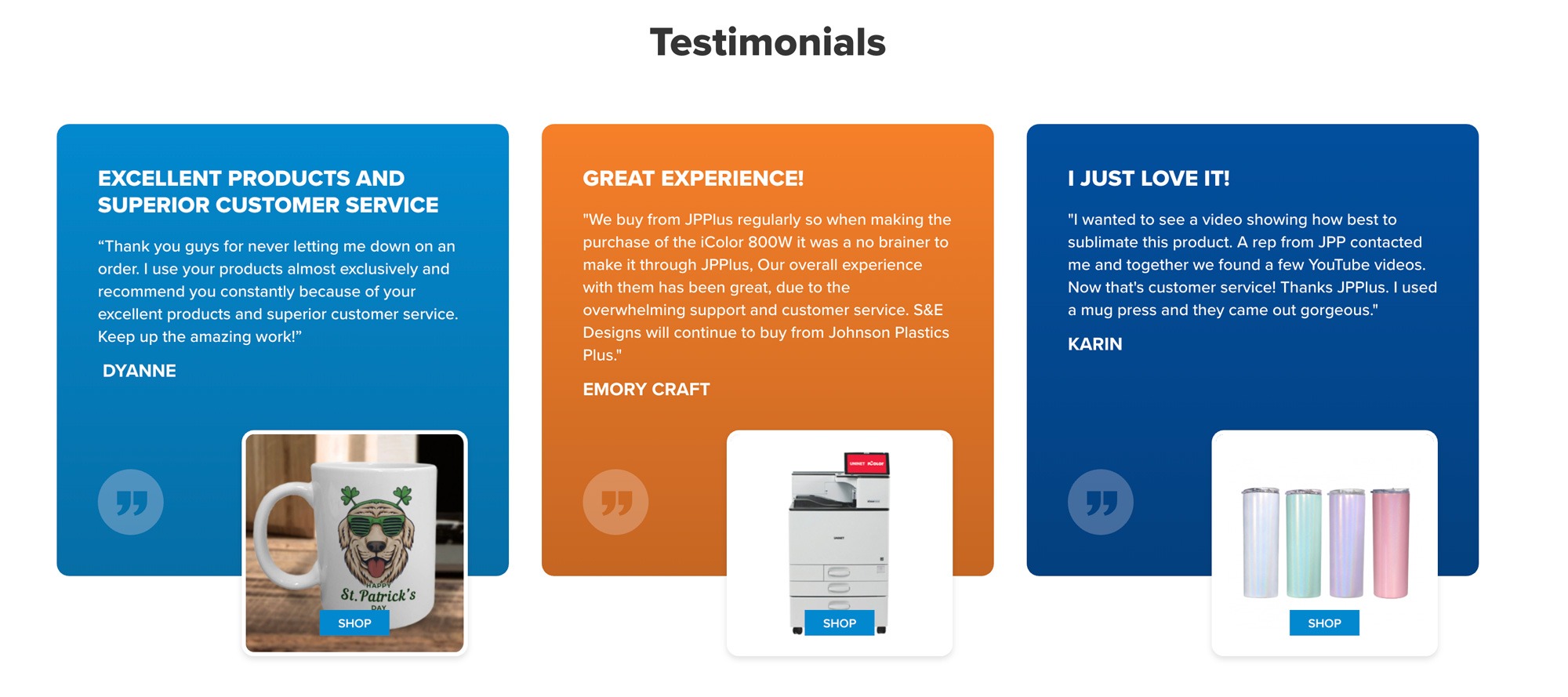 Real Customer Testimonials