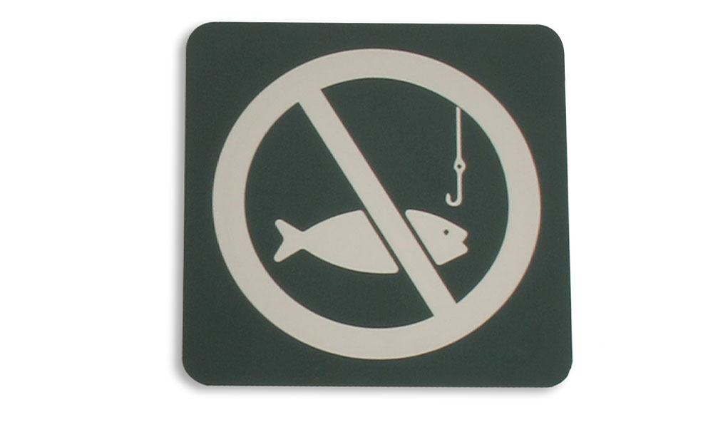 Front Engravable Fishing sign ultramattes